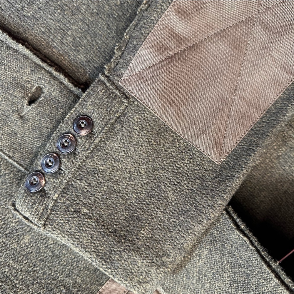 Ralph Lauren RLX Olive Green Lamb-Wool Knit Utility Field Jacket - Picture 7 of 16